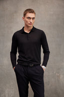 Albino Polo Yaka Uzun Kol Triko