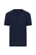Aria Lacivert Hakim Yaka T-shirt