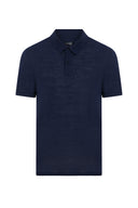 Fiori Lacivert Polo Yaka T-shirt