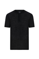 Aria Siyah Hakim Yaka T-shirt