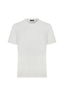 Seta Beyaz Bisiklet Yaka T-shirt
